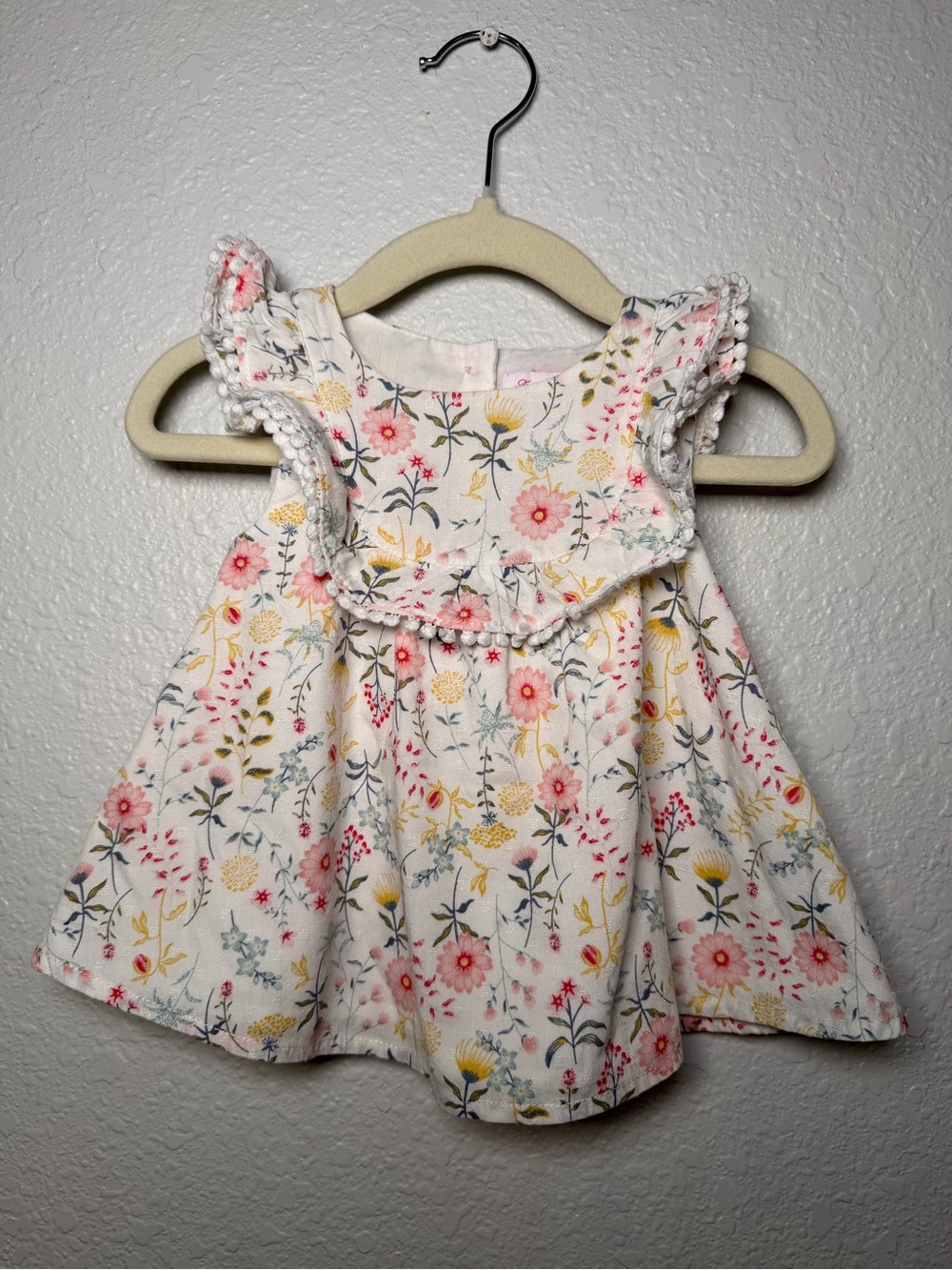 Tommy Bahama // Baby Girl 3-6 Mon Floral Ruffle Sundress - Pink, Yellow & Blue